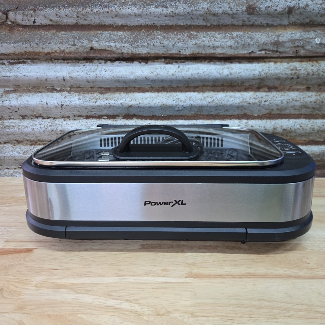 READ Power XL Indoor Smokeless Grill Pro PG-1500FDR Black Nonstick Surface