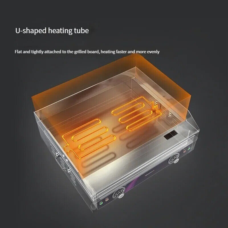 Barbecued Iron Plate Electric Grill Japanese Frying Equipment Steak Machine