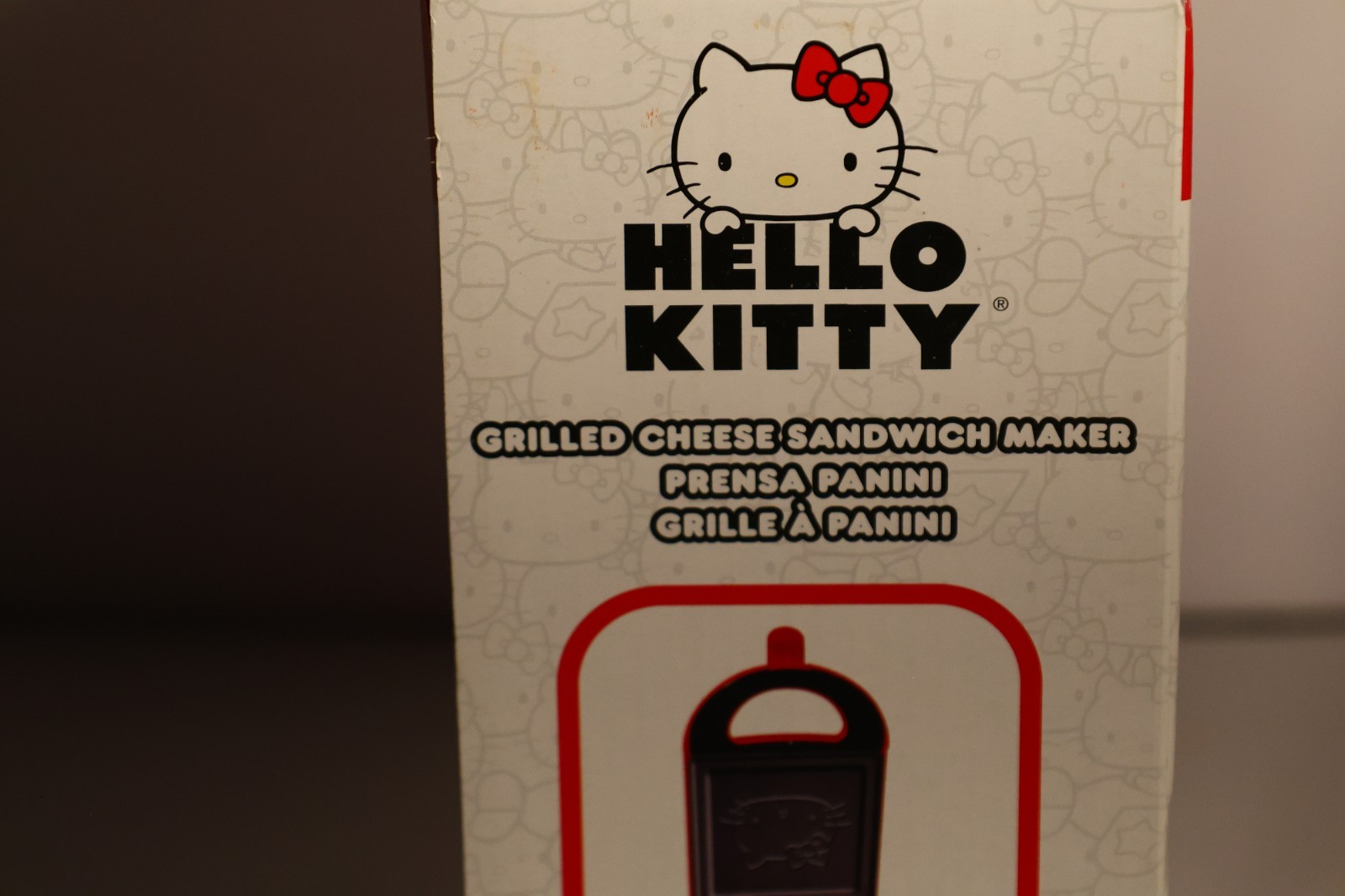 Hello Kitty Red Non-Stick Sandwich Toaster Grill Press