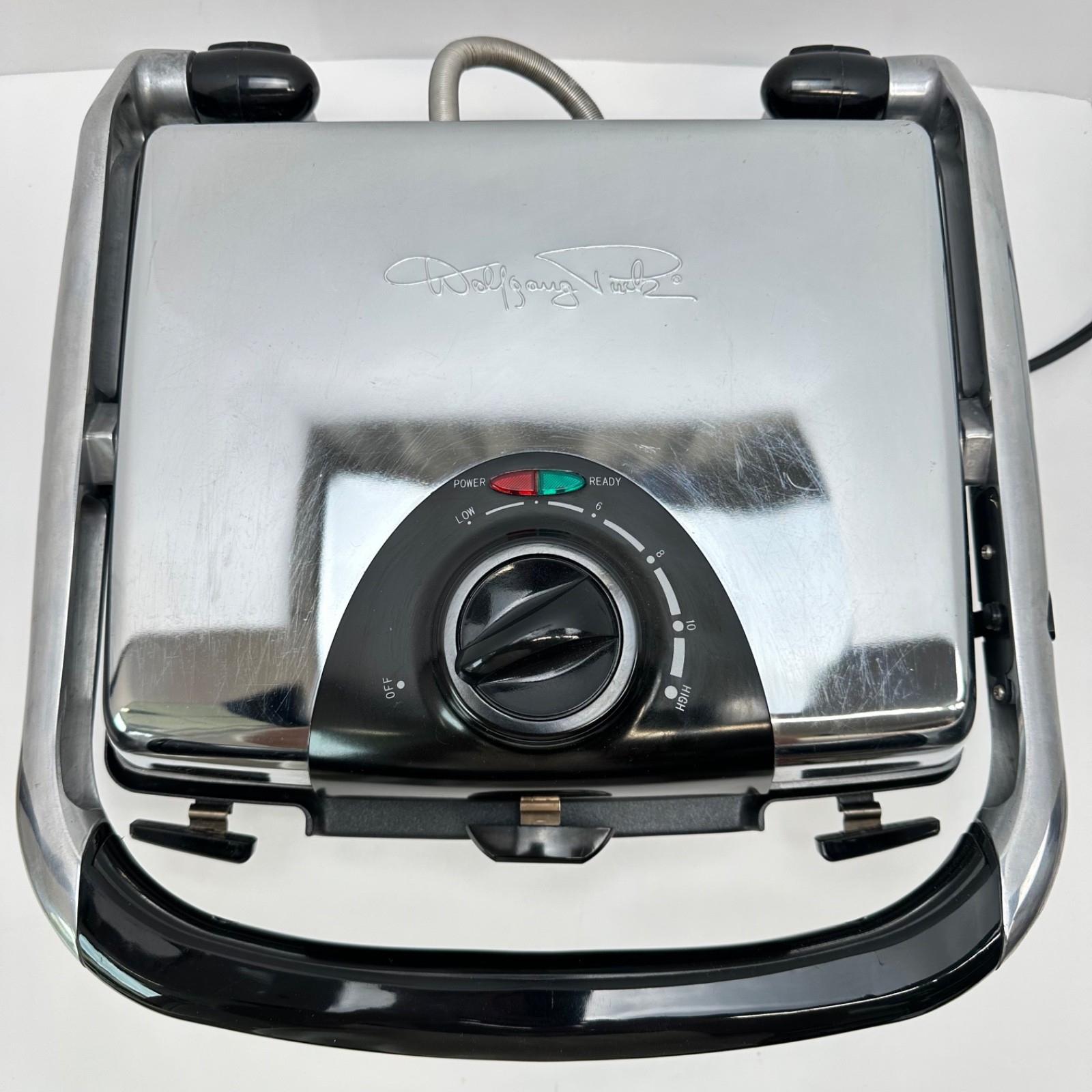 Wolfgang Puck Bistro Collection Panini Maker BCGL0025 Stainless Sandwich Press.