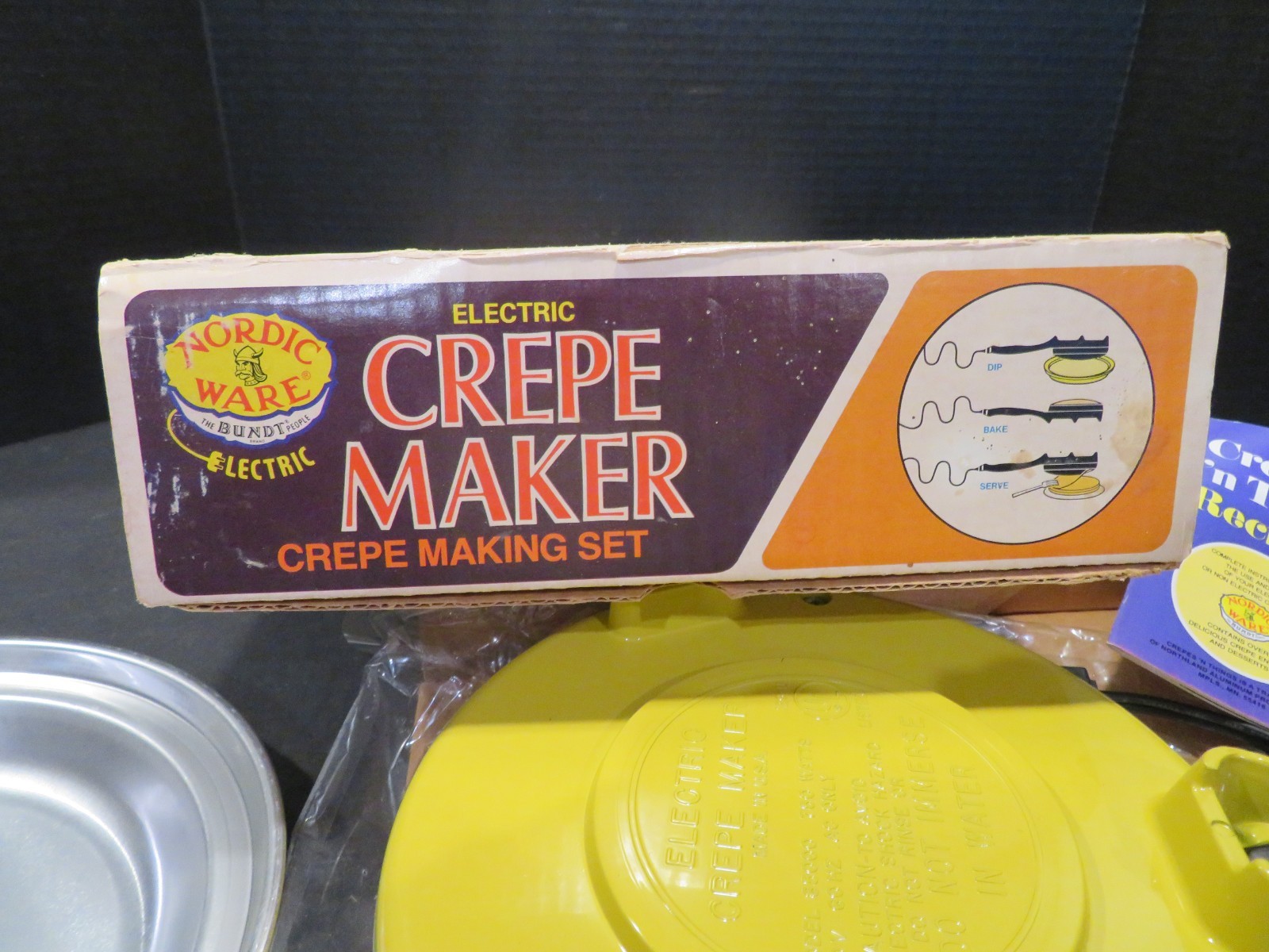 Vintage Nordic Ware Electric Crepe Maker – Crepe Making Set – CAT. No. 85032 –