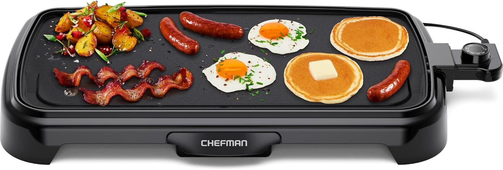 XL Electric Griddle with Removable Temperature Control