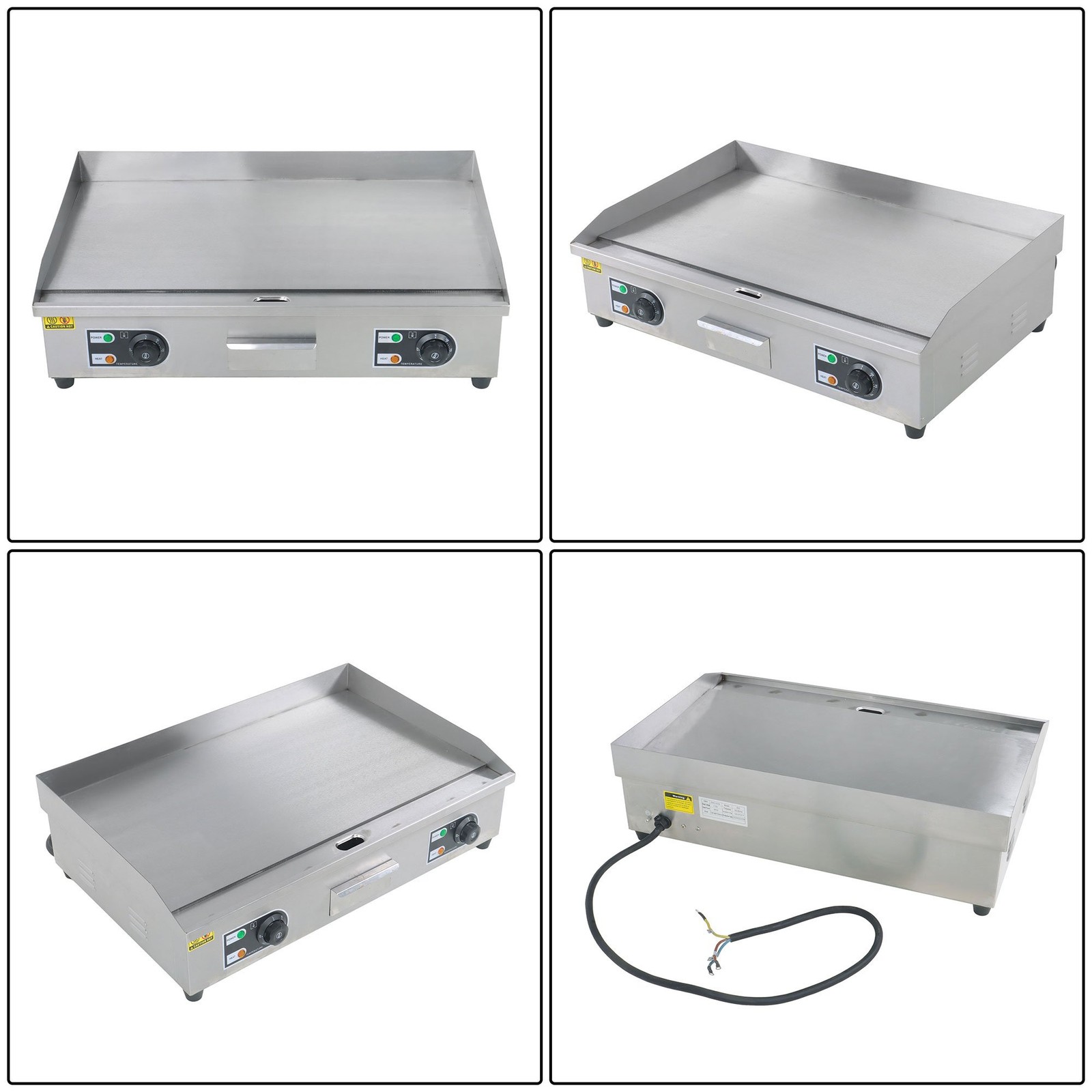 30″ Countertop Griddle Commercial Electric Griddle Flat Top Grill 122 – 572 °F
