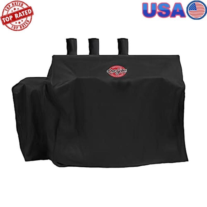 Heavy-Duty Polyester Grill Cover Expandable Outdoor Smoker Protection Custom Fit