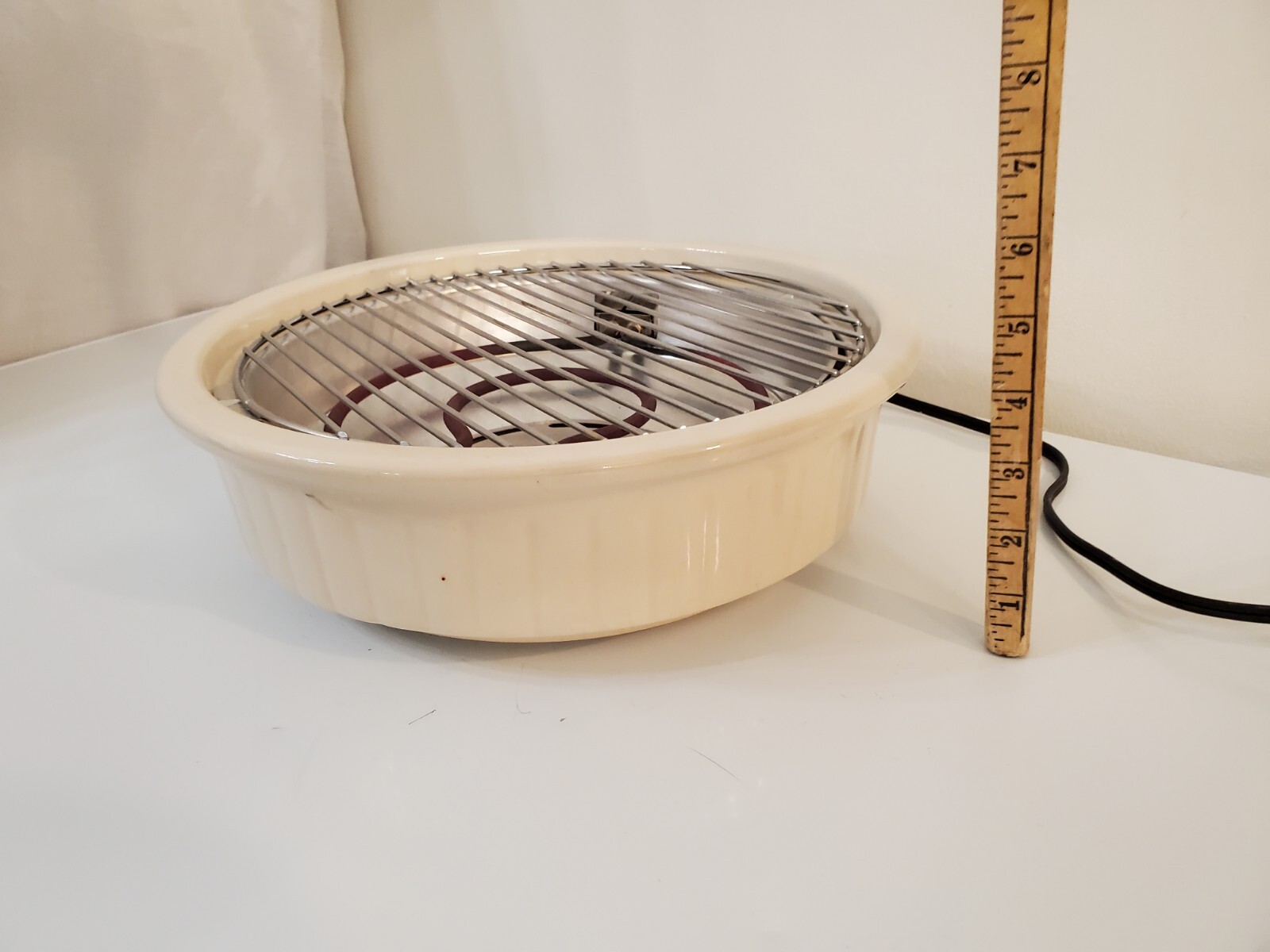 VTG RIVAL STONEWEAR BARBEQUE CROCK SMOKELESS INDOOR ELECTRIC BBQ COOK GRILL USA