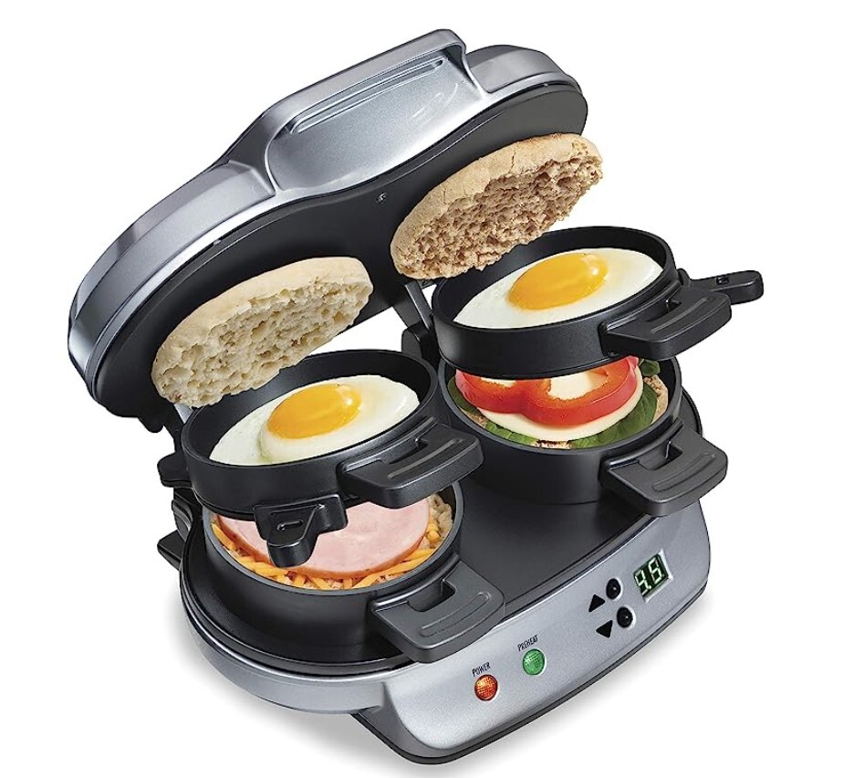 “Revolutionize Your Mornings with the Hamilton Beach Dual Breakfast Sandwich Mak