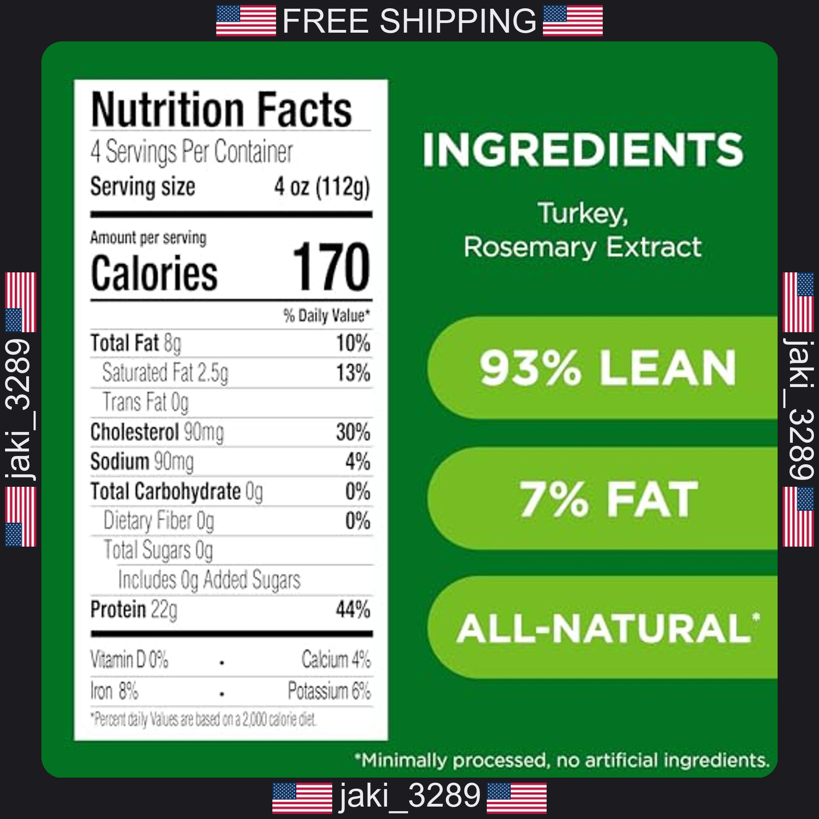 Jennie-O Lean Ground Turkey Meat, 93% Lean, 7% Fat, 1 Lb