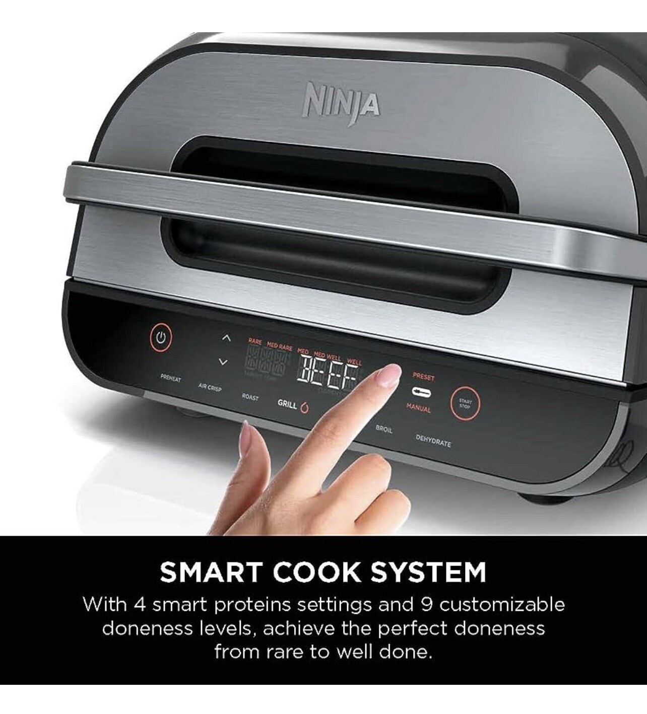 Ninja Foodi FG551 Smart XL Indoor Grill – Black