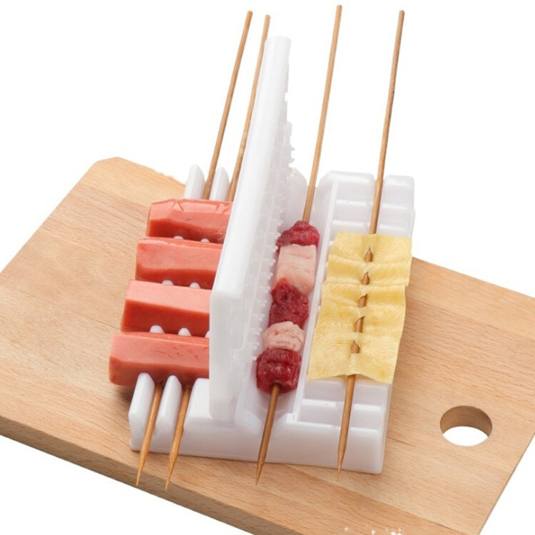 Professional Grade Skewers Kebab Maker Barbecue Stringer Box Machine Beef Pork