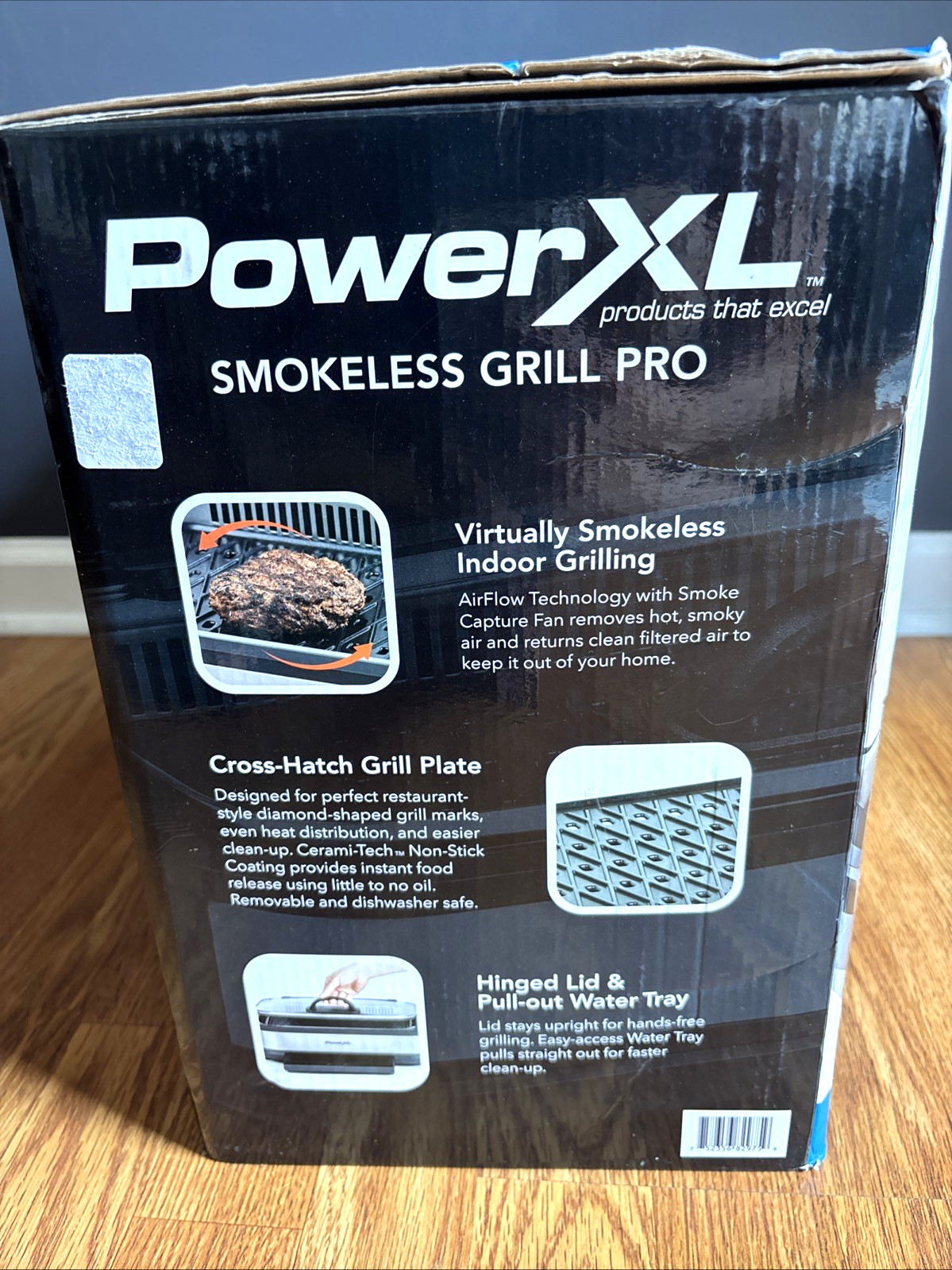 PowerXL Smokeless Grill Plus Indoor Electric Grill 13.75″x8″ Non-Stick AirFlow