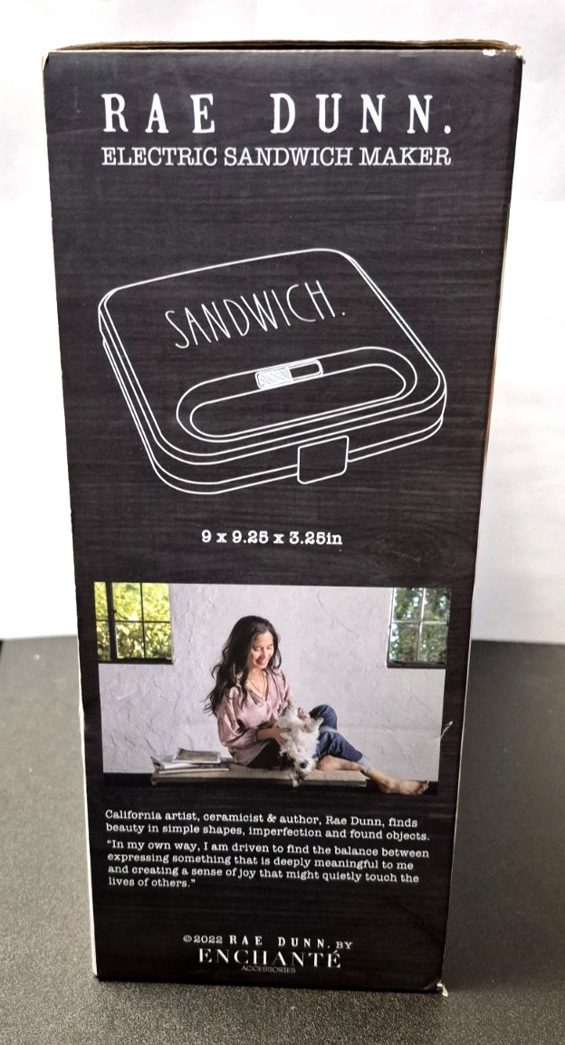 RAE DUNN Electric Sandwich Maker – Sandwiches, French Toast, Omelets & More! NEW