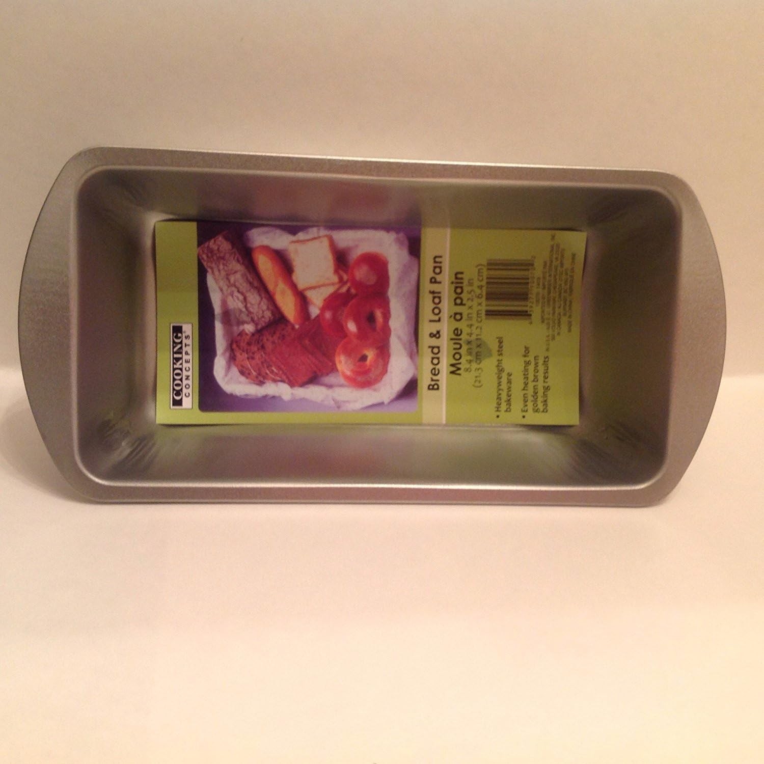 1 X Bread and Loaf Pan – Fits in Toaster Oven Safe Rectangular Silver