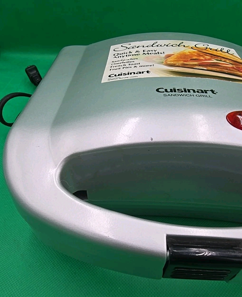 Cuisinart Sandwich Grill Countertop Cooking Dual Non-Stick PG12754A