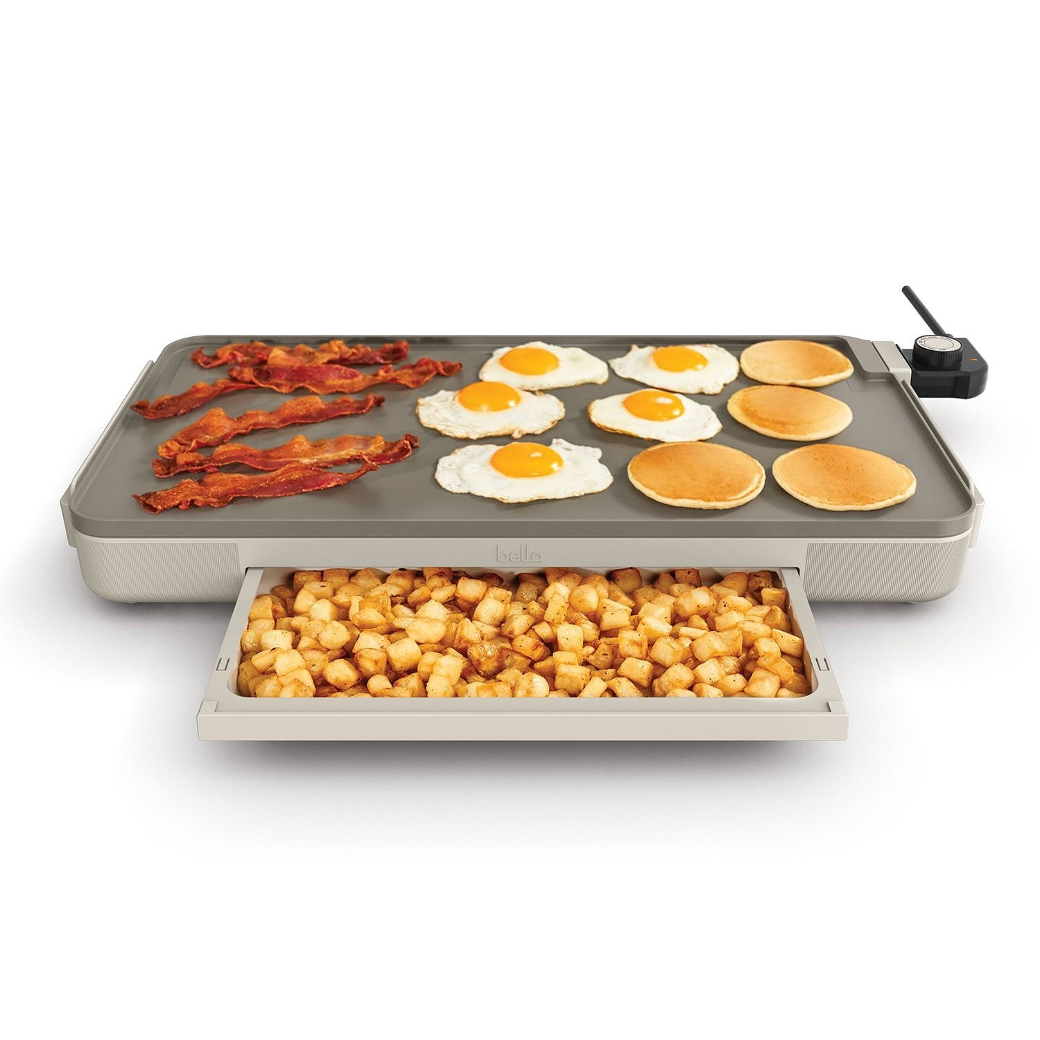 Bella 12″ x 22″ XL Griddle with Warming Tray