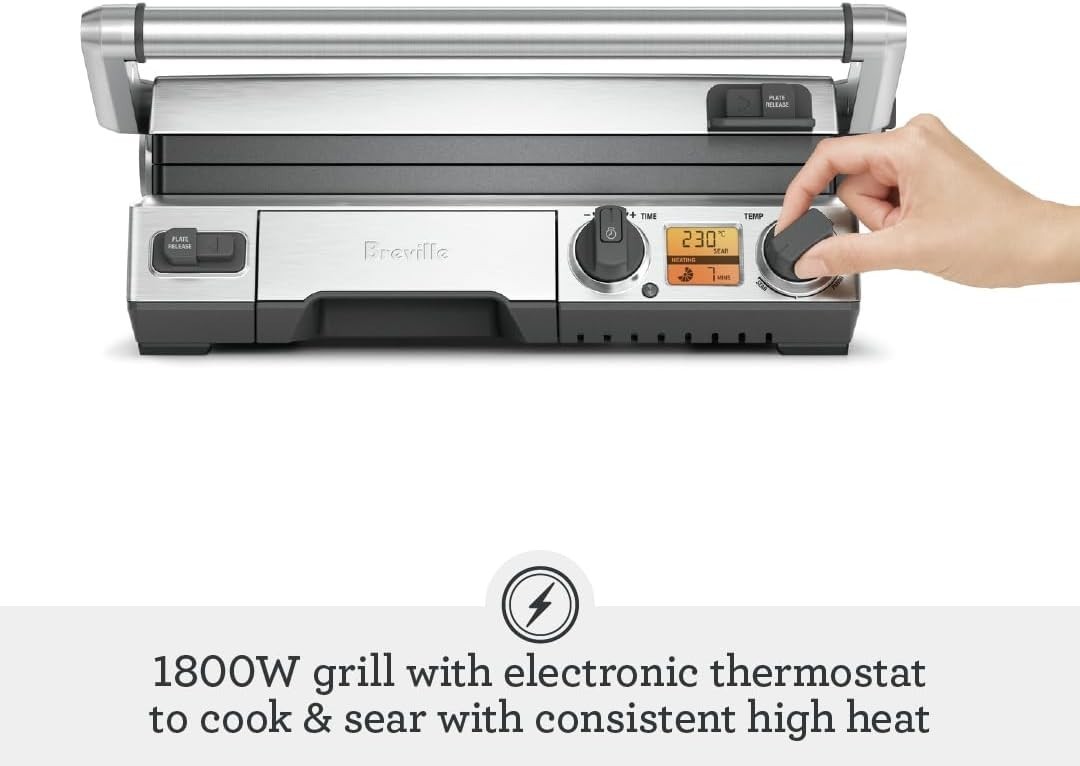 BGR820XL Smart Grill, Brushed Stainless Steel