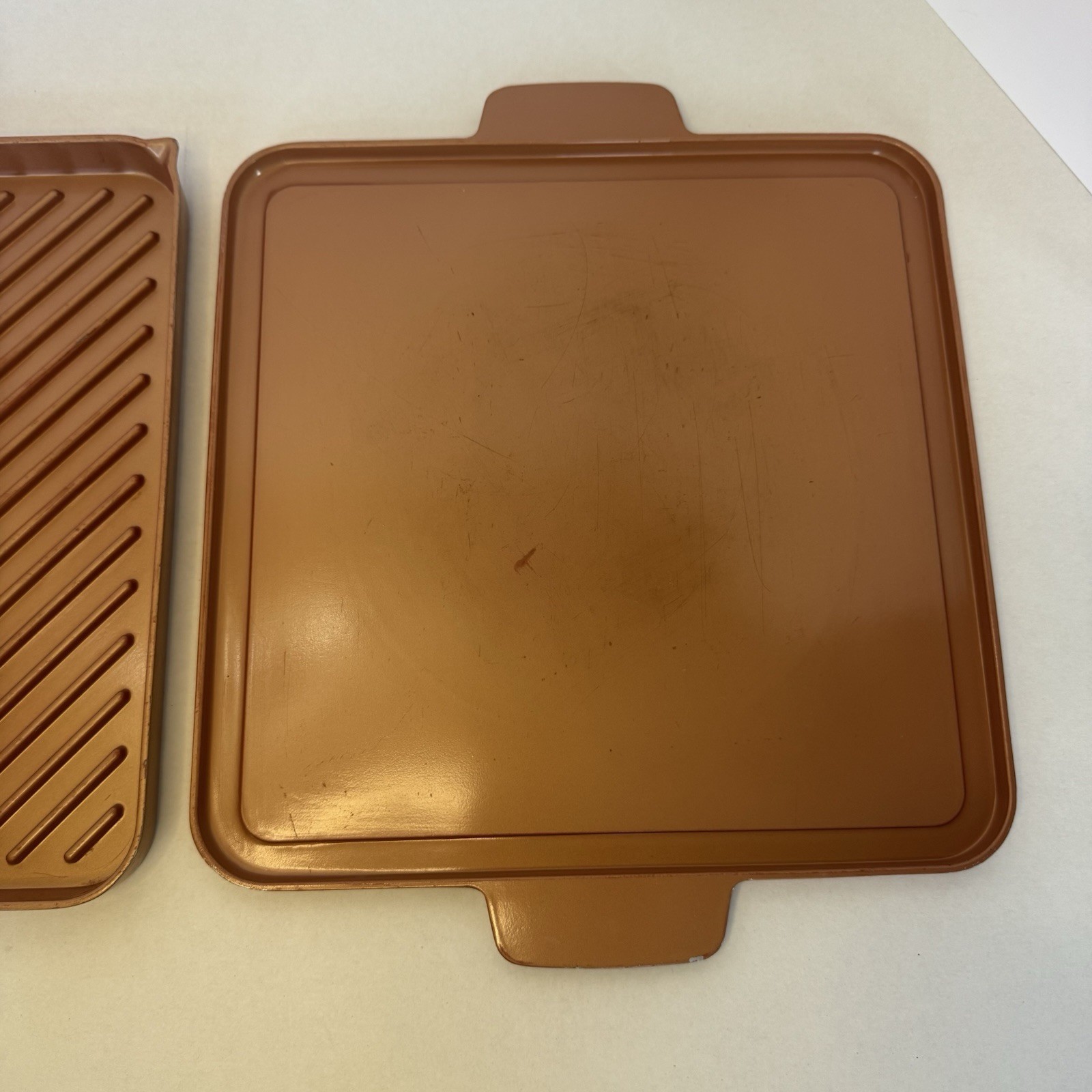 Copper Chef 12″ Non-Stick Grill & Griddle Induction Plates Set Of 2