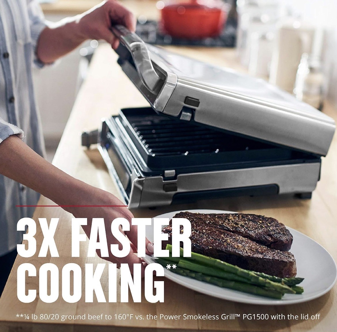 Brand-New In Box George Foreman Smokeless Grill Series GRD6090B