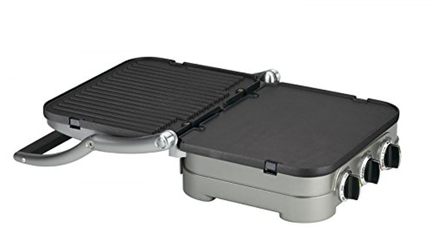 5-IN-1 Stainless Steel Griddler, Panini Press, Sandwich Maker & More, GR-4NNAS