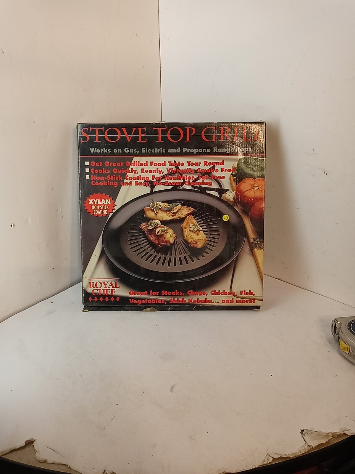ROYAL CHEF STOVE TOP NON STICK GRILL WORK ON GAS ELECTRIC AND PROPANE RANGE TOP