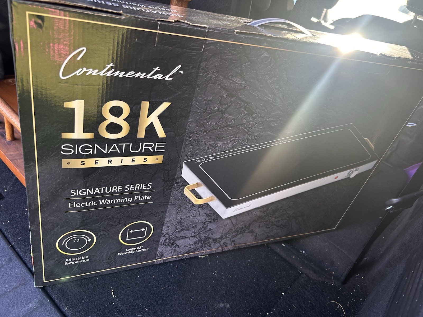 Continental 18K Signature Series Electric Warming Plate 22” Adjustable Temp