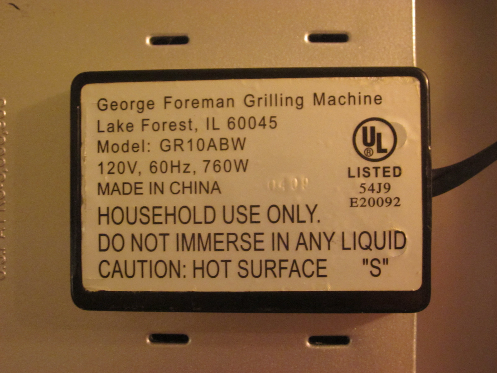 George Foreman Lean Mean Fat Reducing Grilling Machine w/ Bun Warmer GR10ABW