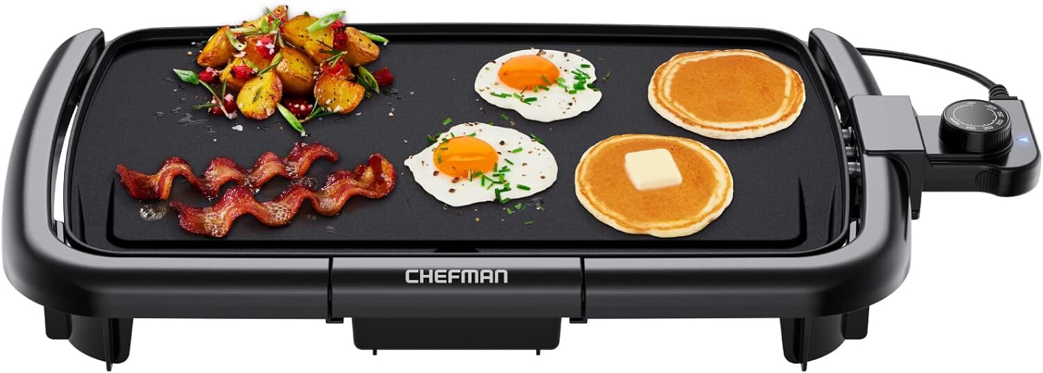 Electric Griddle Removable Temperature Control,Top Grill,Burger,Eggs,Nonstick