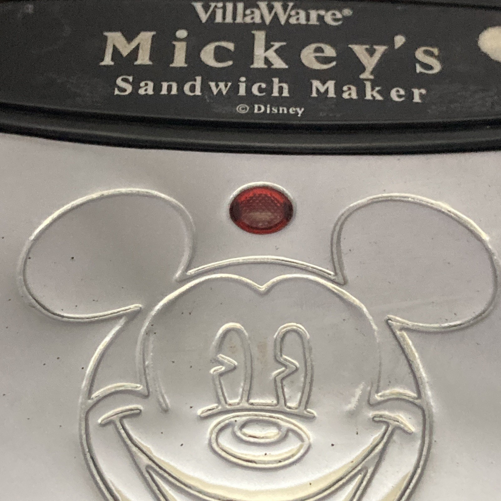 VillaWare V5555-03 Mickey’s Sandwich Maker Tested Works Fast Shipping Disney