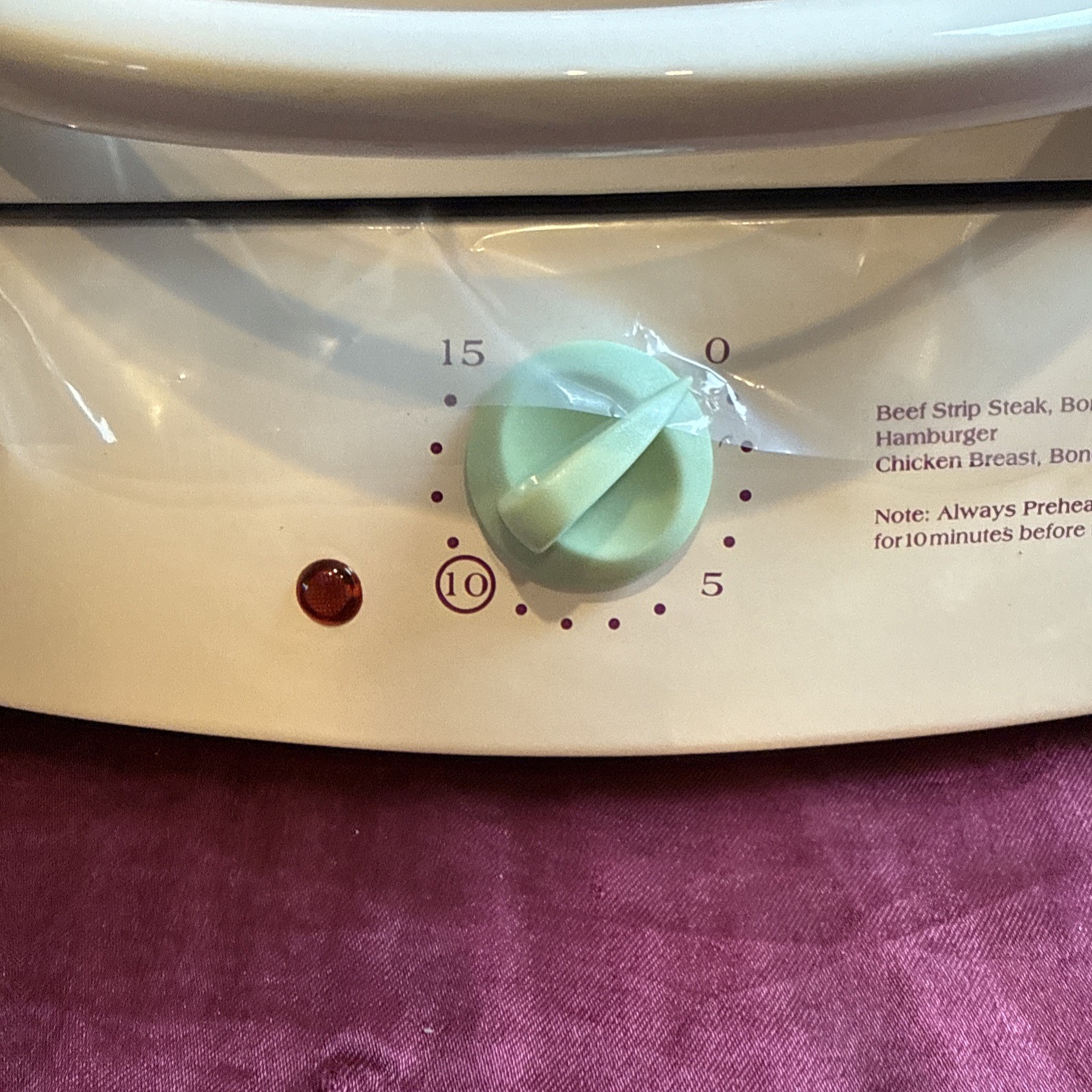 NIB Hamilton Beach Somersize 100″ Contact Frill w/Removable Grids25329