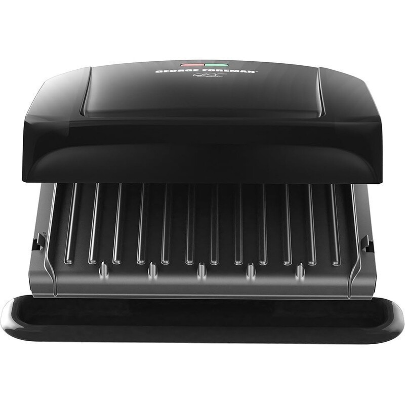 4-Serving Electric Grill Non-Stick Removable Plates Indoor Grill Panini Press US