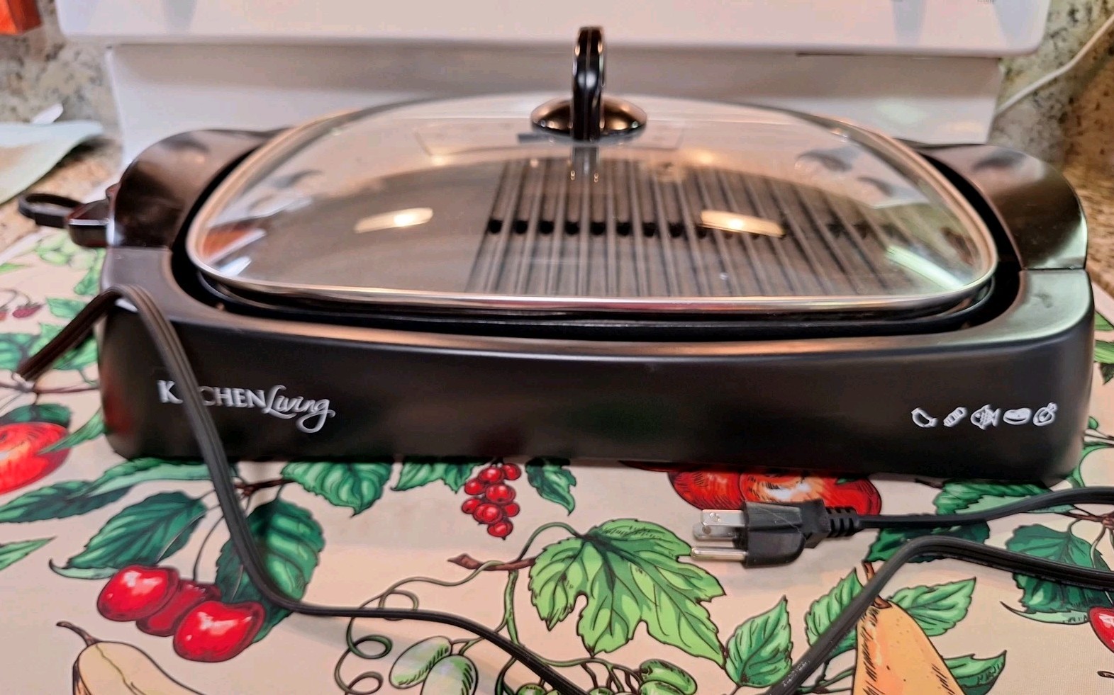 Kalorik Kitchen Living Indoor Grill Electric Kitchen Cook 20×14 Removeable Parts