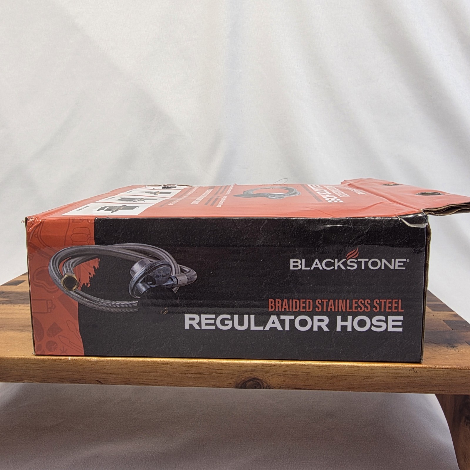 Blackstone 5154 Braided SS Regulator Hose 3ft Propane 20# Tank Grill Adapter NEW