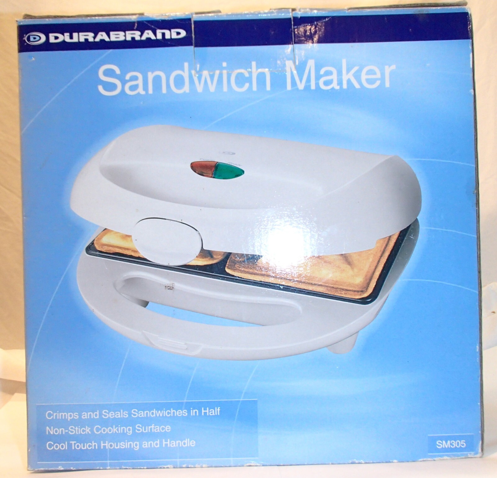 Durabrand Grilled Cheese Melt Electric Non-Stick Sandwich Maker Grill SM305