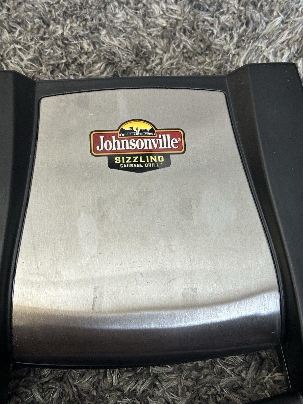Johnsonville Sizzling Sausage Grill BTG 0498 Tested Works Heats Up Countertop
