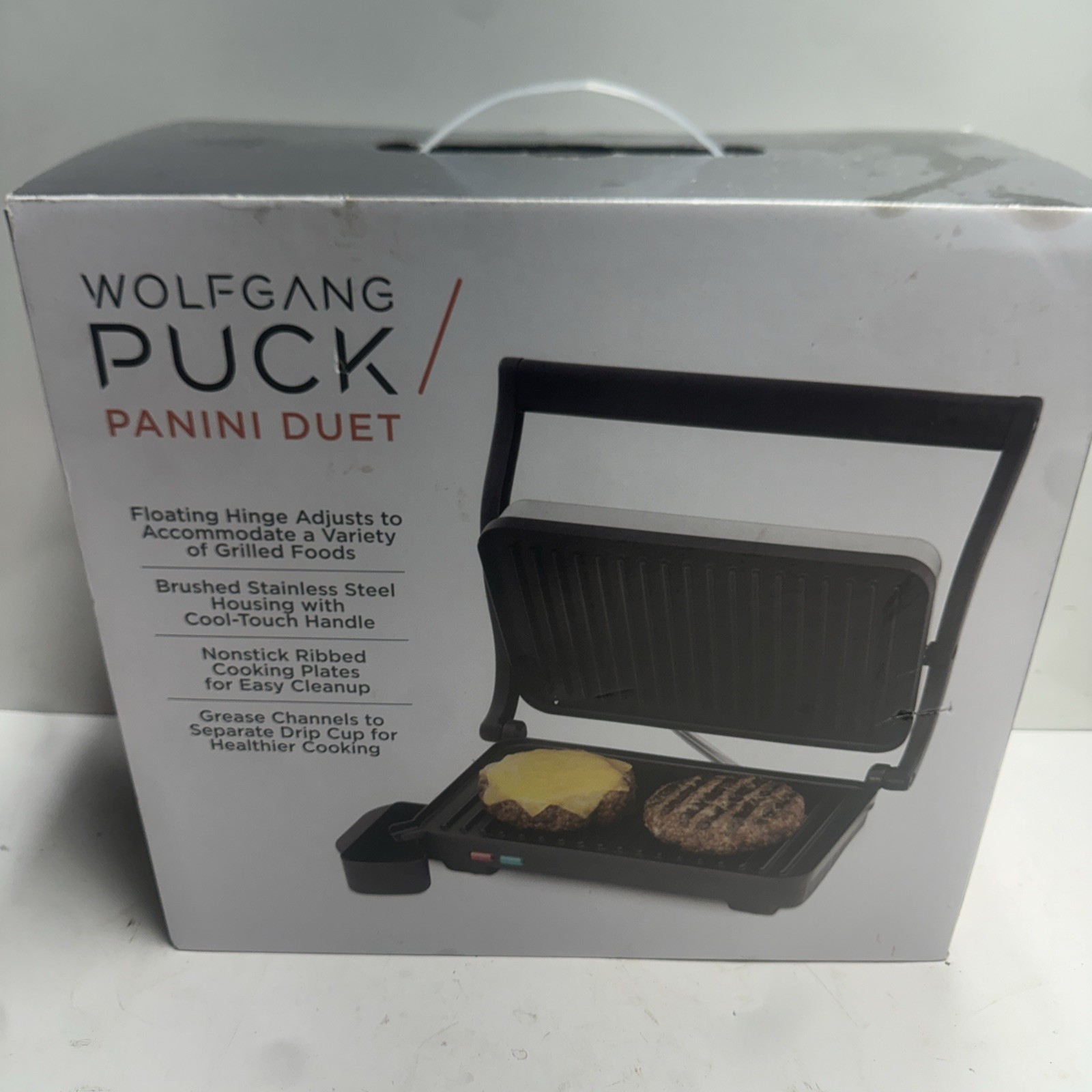 Wolfgang Puck Panini Duet Grill SWPGP020-IT – New Open Box Sandwich Maker