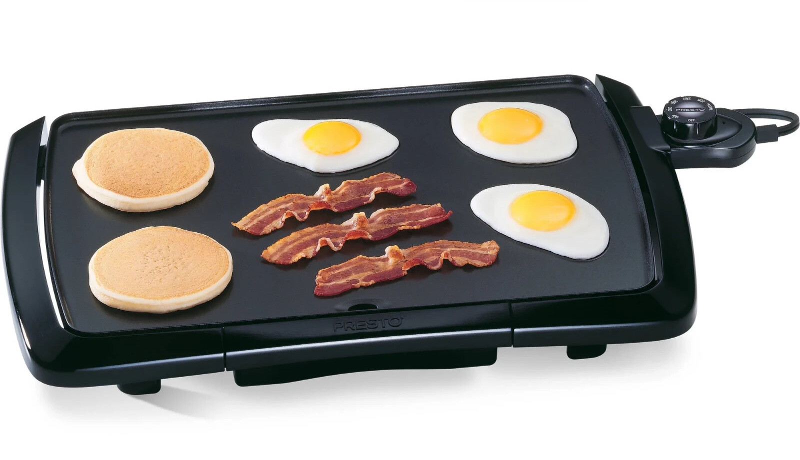 PRESTO 7030 Cool Touch Electric Griddle Ceramic 10.5×20 Nonstick Cooking Surface