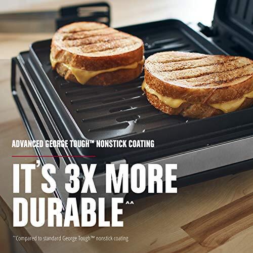 George Foreman Contact Smokeless Select a Temp. Grill, Family Size (4-6 Servi…