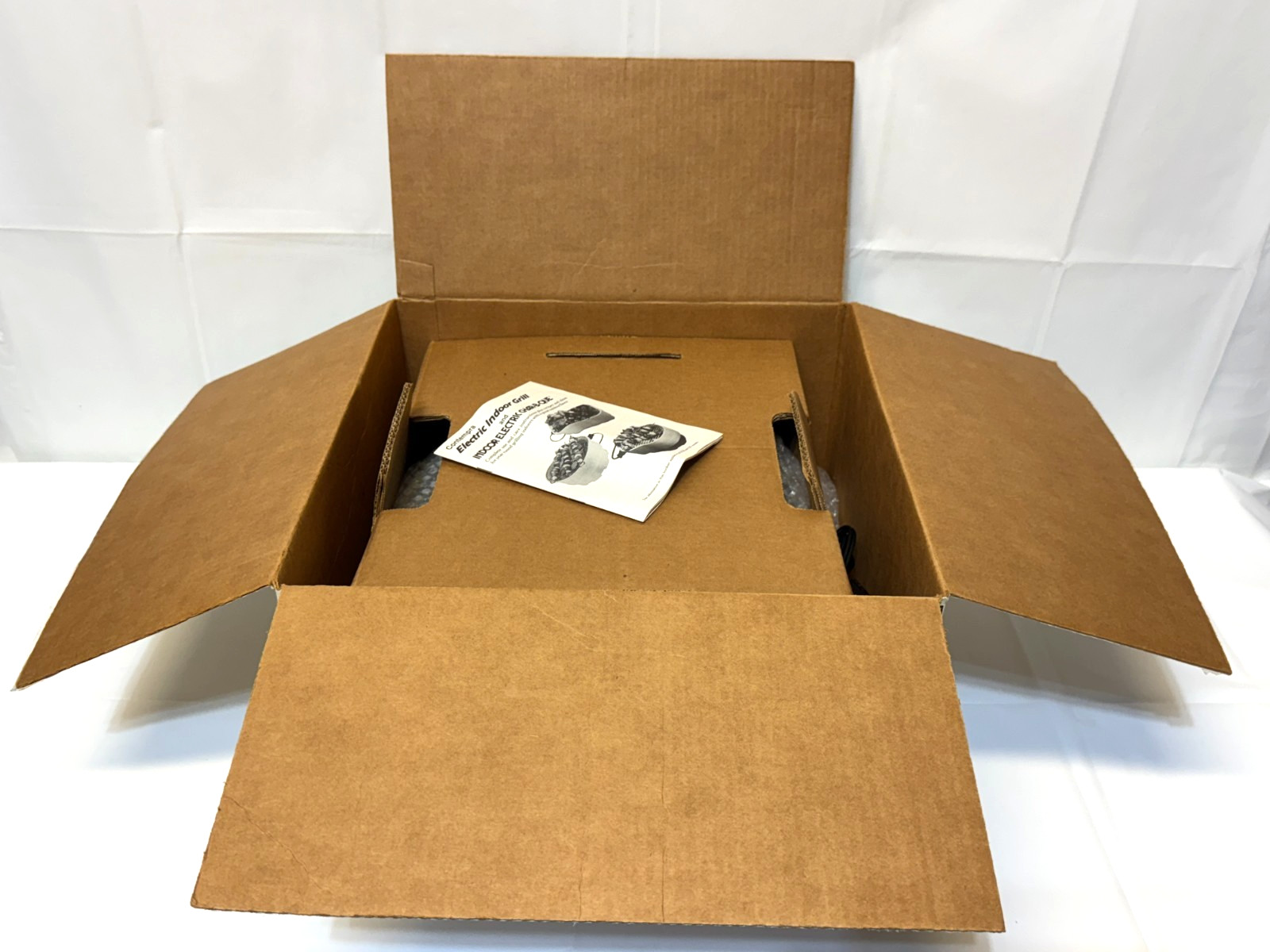 NEW Vintage CONTEMPRA Electric Indoor Smokeless Counter-Top Grill ECB-25, Almond