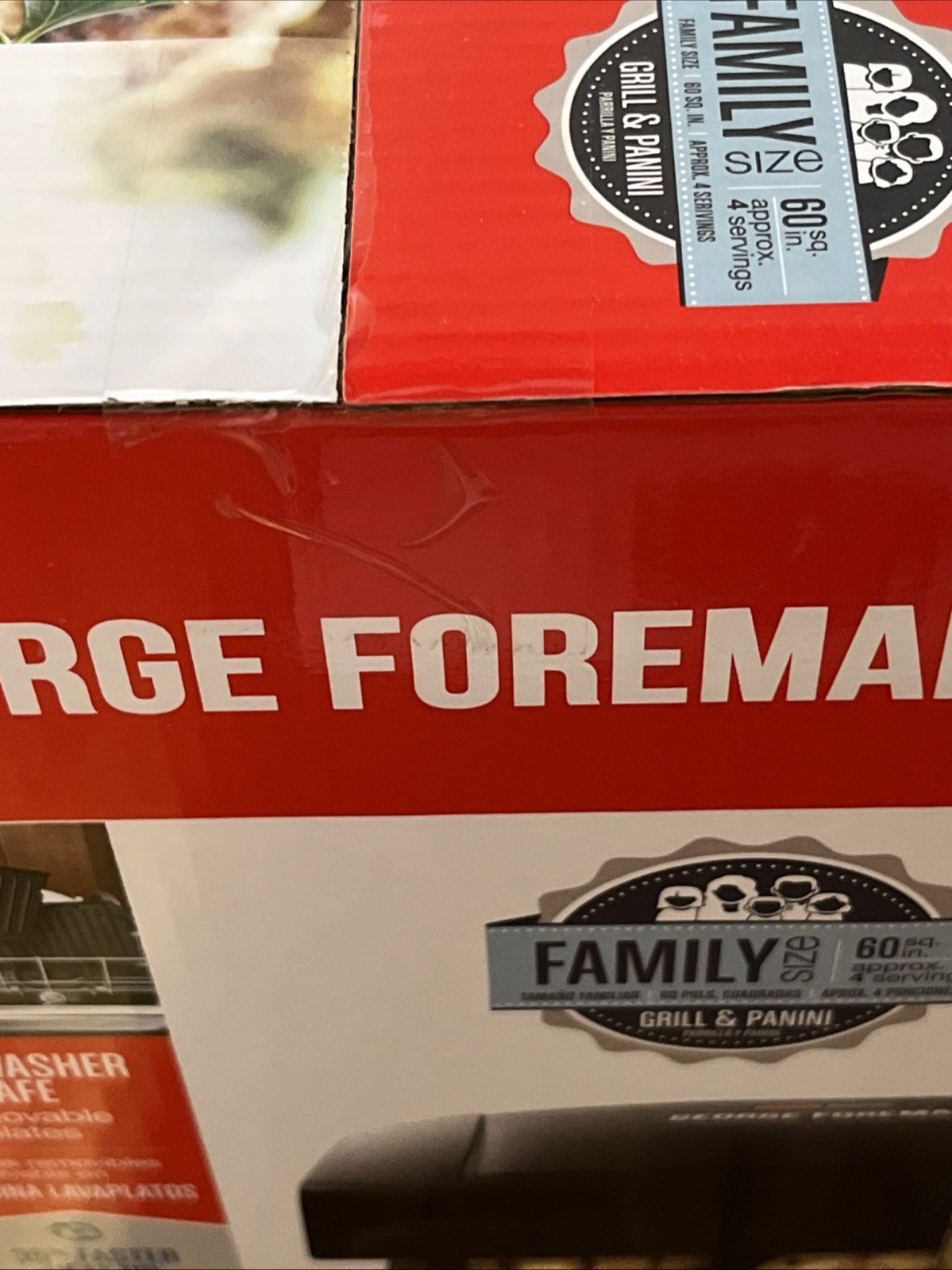 George Foreman GRP1060B Grill & Panini Press Ceramic , Brand New