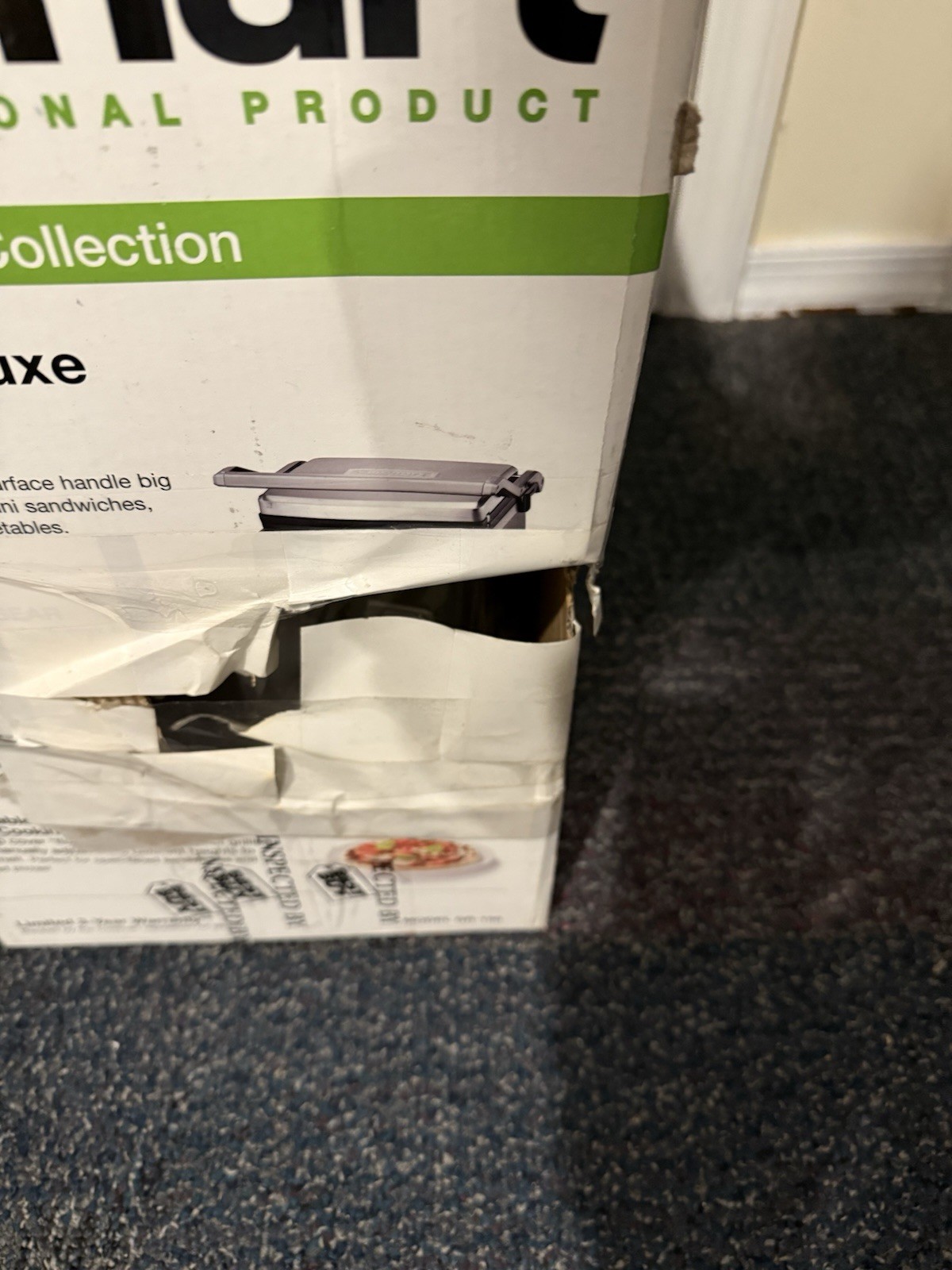 Cuisinart GR-150 Deluxe Electric Griddler – Silver Damaged Box