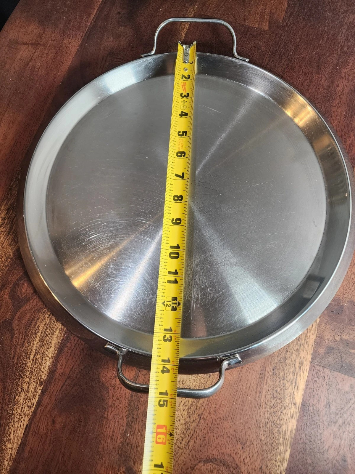 Cuisinart Grand Griddle Stainless Steel Copper Core 13in Superb Condition