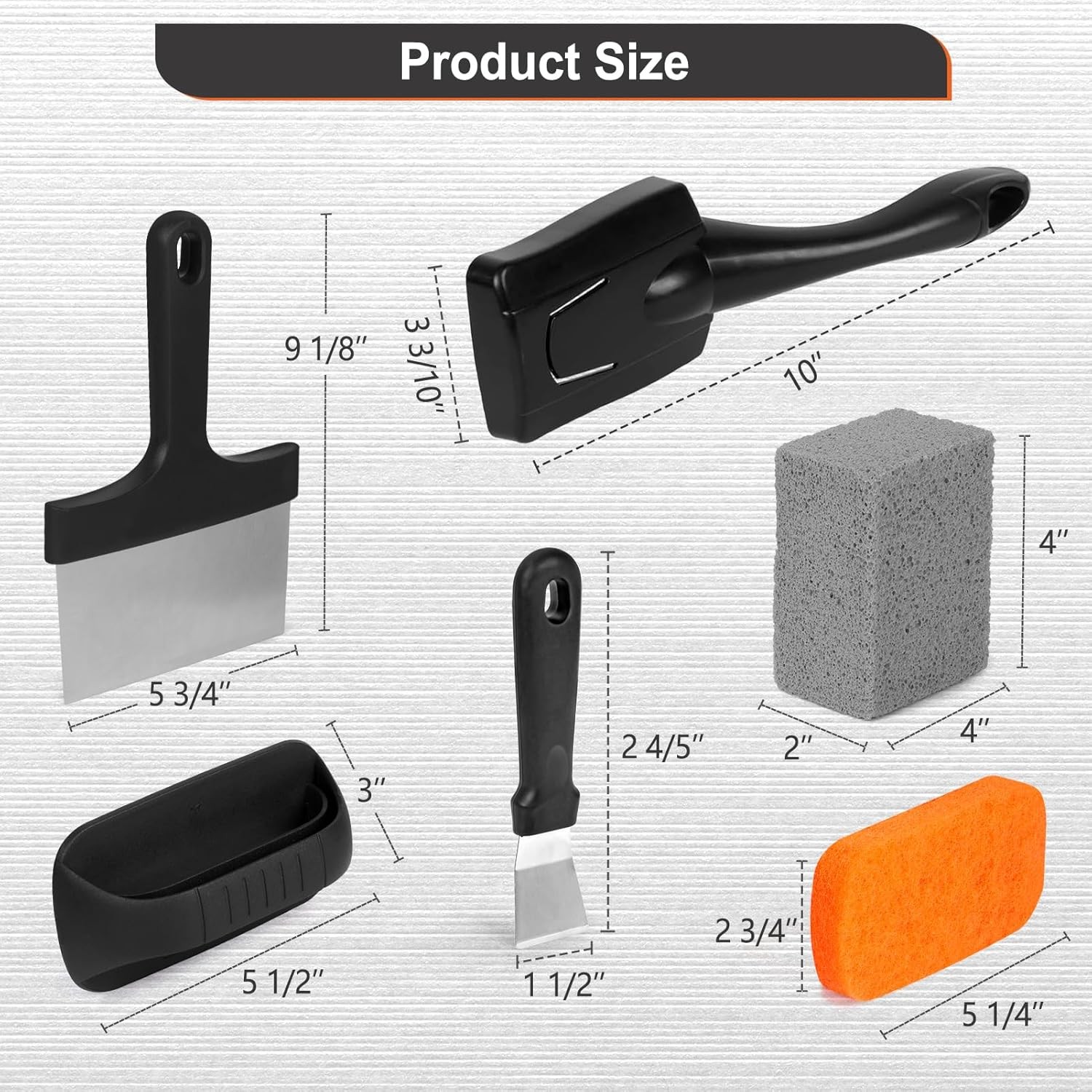 SHINESTAR Griddle Cleaning Kit for Blackstone, 12-Piece Flat Top Grill…