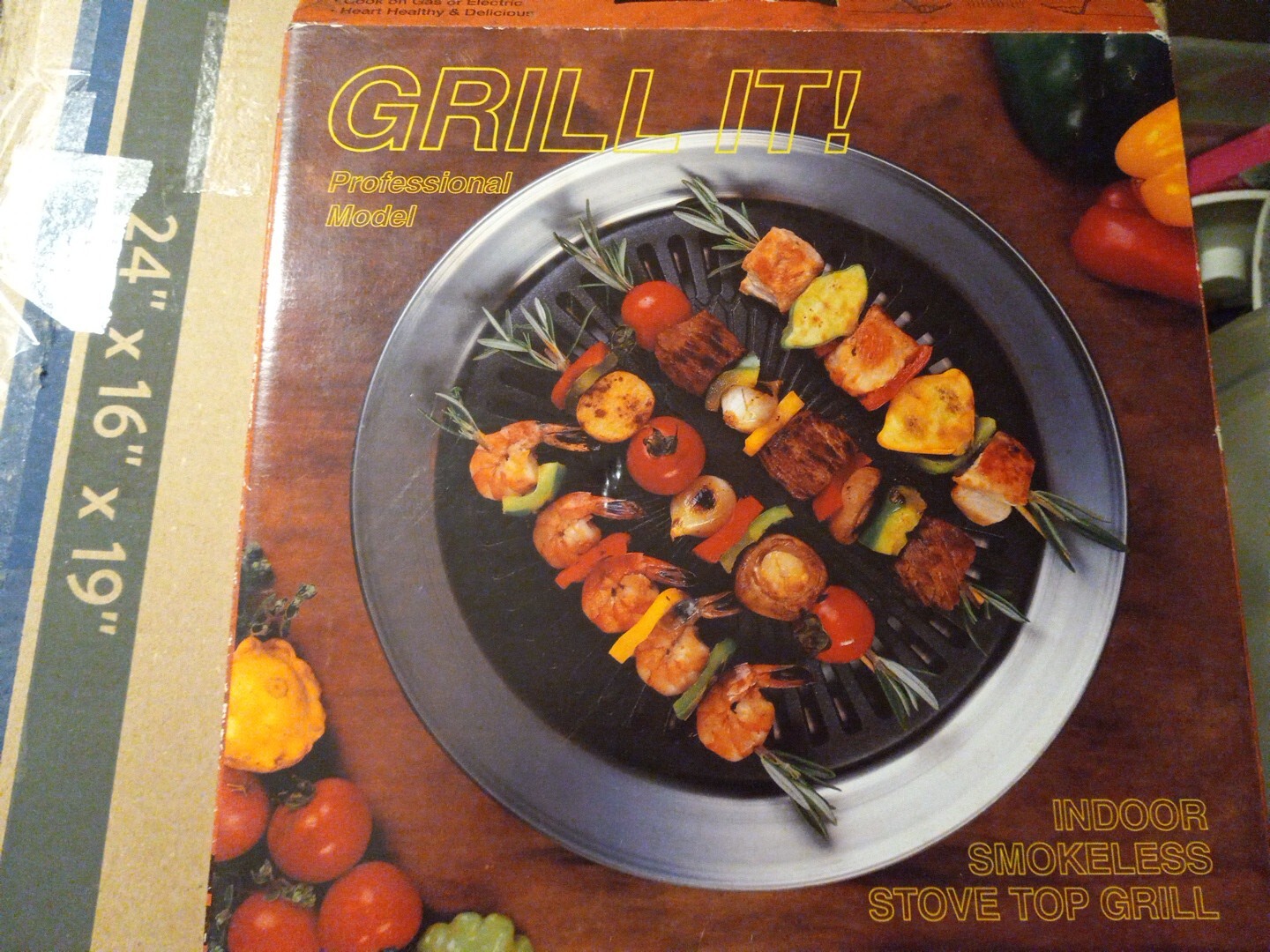 Indoor Smokeless Stove Top Grill /Gas Stove Use DOES NOT COME WITH BOX