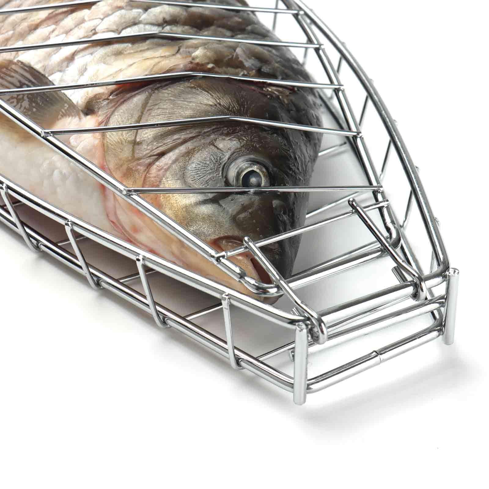 shidaishiye Fish Grill Basket, 25 inch x 6.15 x 1.2 inch, plating