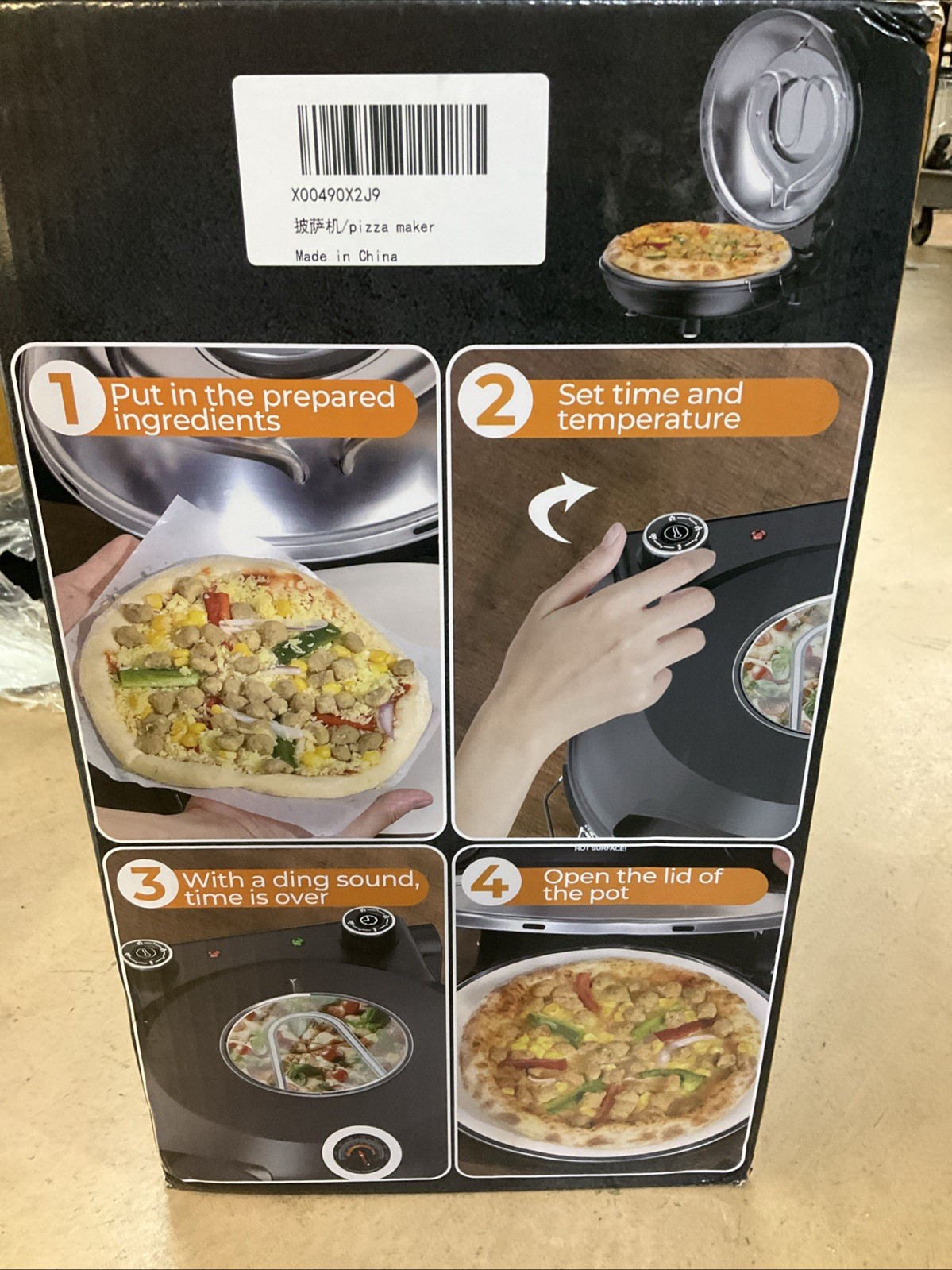 Indoor Pizza Oven 12” Up To 800 Degrees Pizza In 6 Minutes
