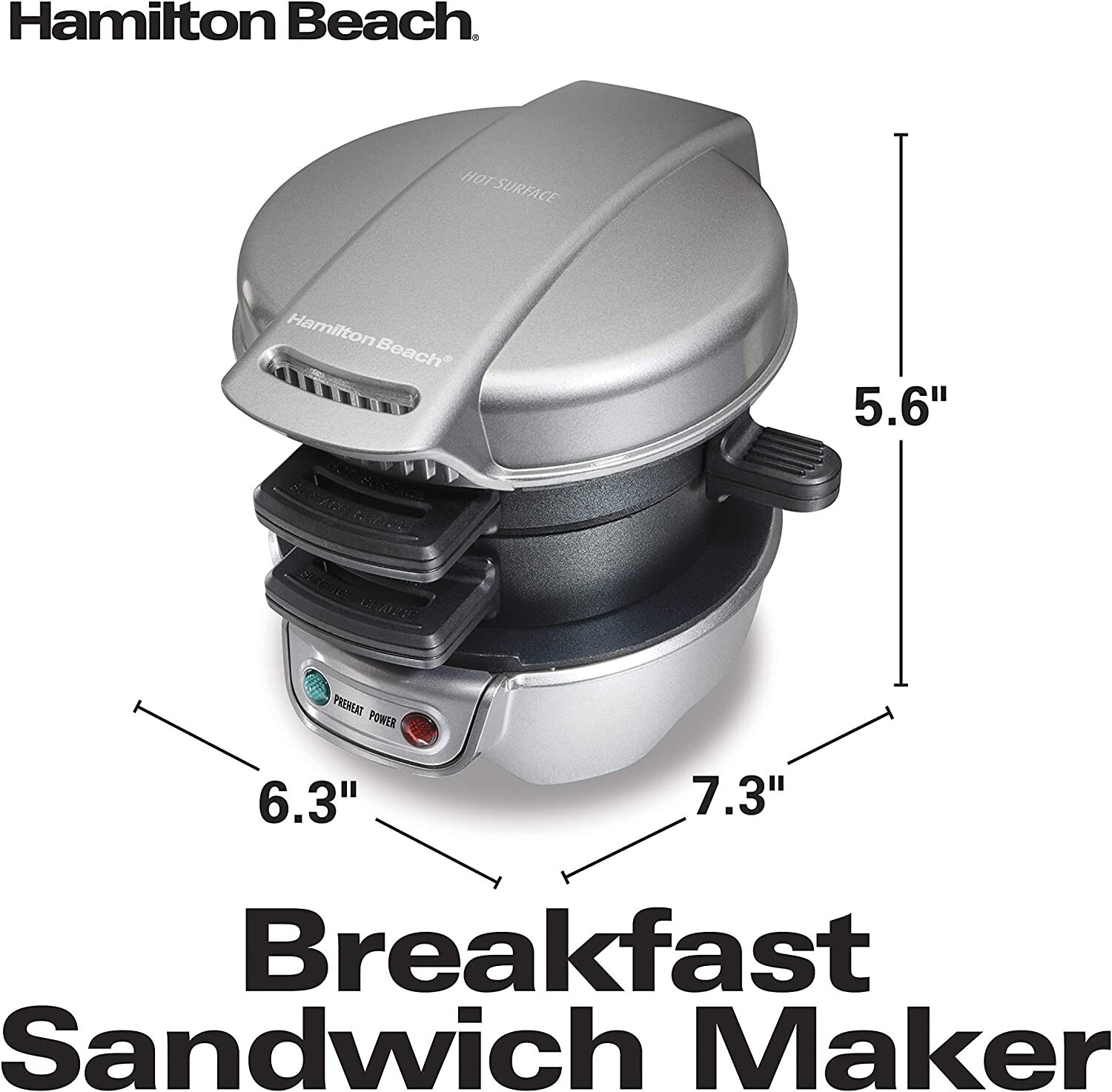 Hamilton Beach 25475A Breakfast Sandwich Toaster