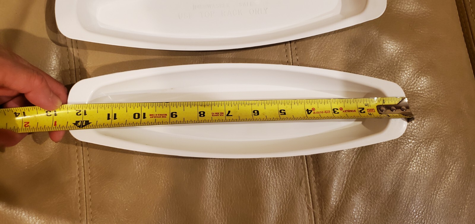 Lot of 2 GEORGE FOREMAN GRILL 12 1/2″ White Drip Tray Grease Catcher 12.5″