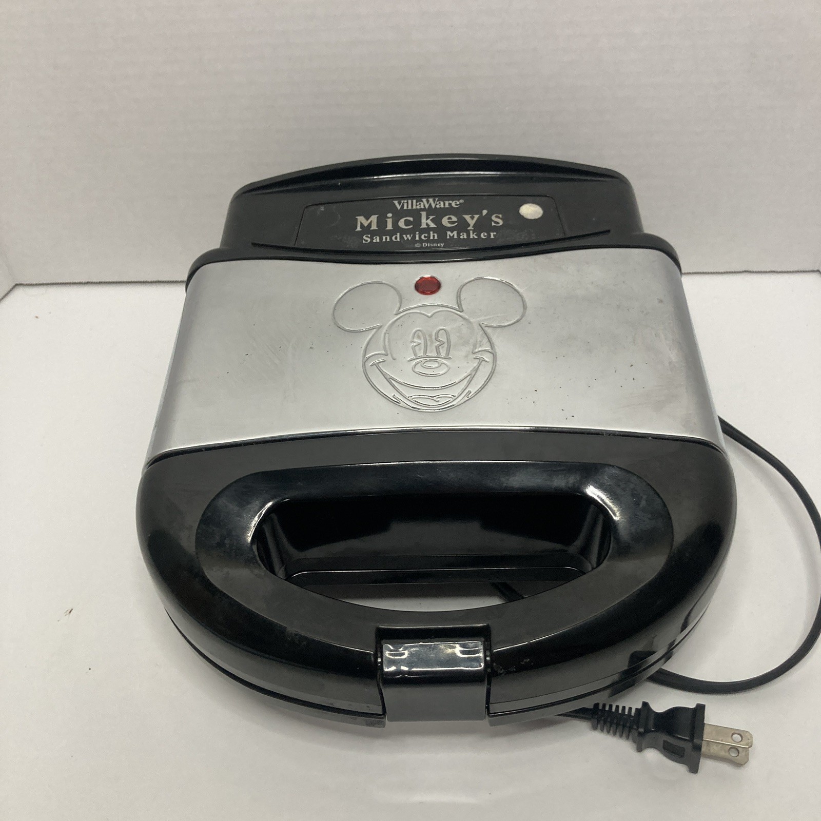 VillaWare V5555-03 Mickey’s Sandwich Maker Tested Works Fast Shipping Disney