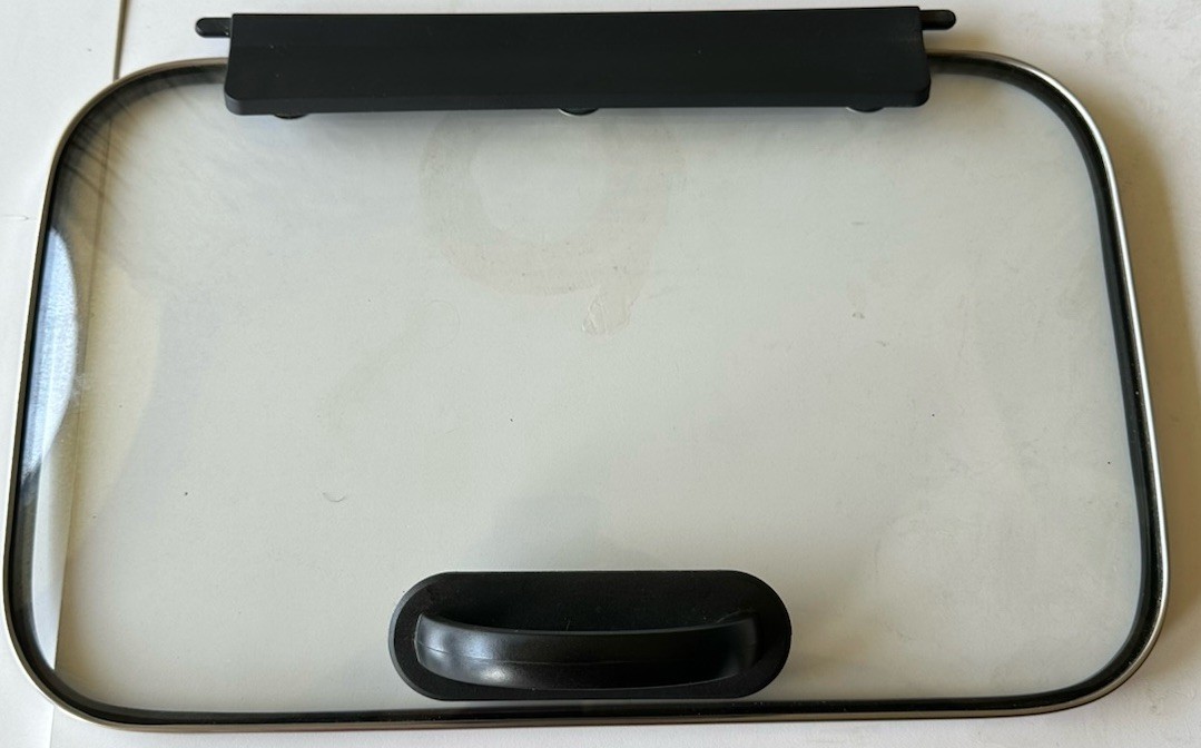 POWER XL Smokeless Grill PG-1500FDR Glass Lid Replacement with handle