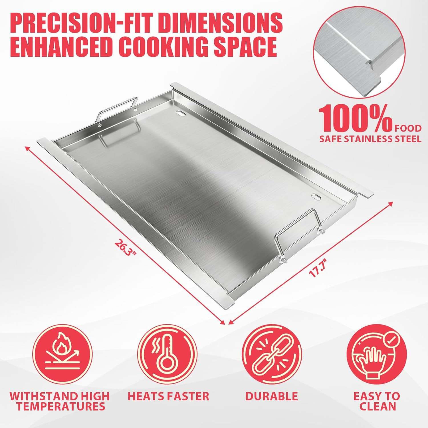 Full Size Griddle Insert for Napoleon Prestige PRO 500 & Built-In Prestige 500