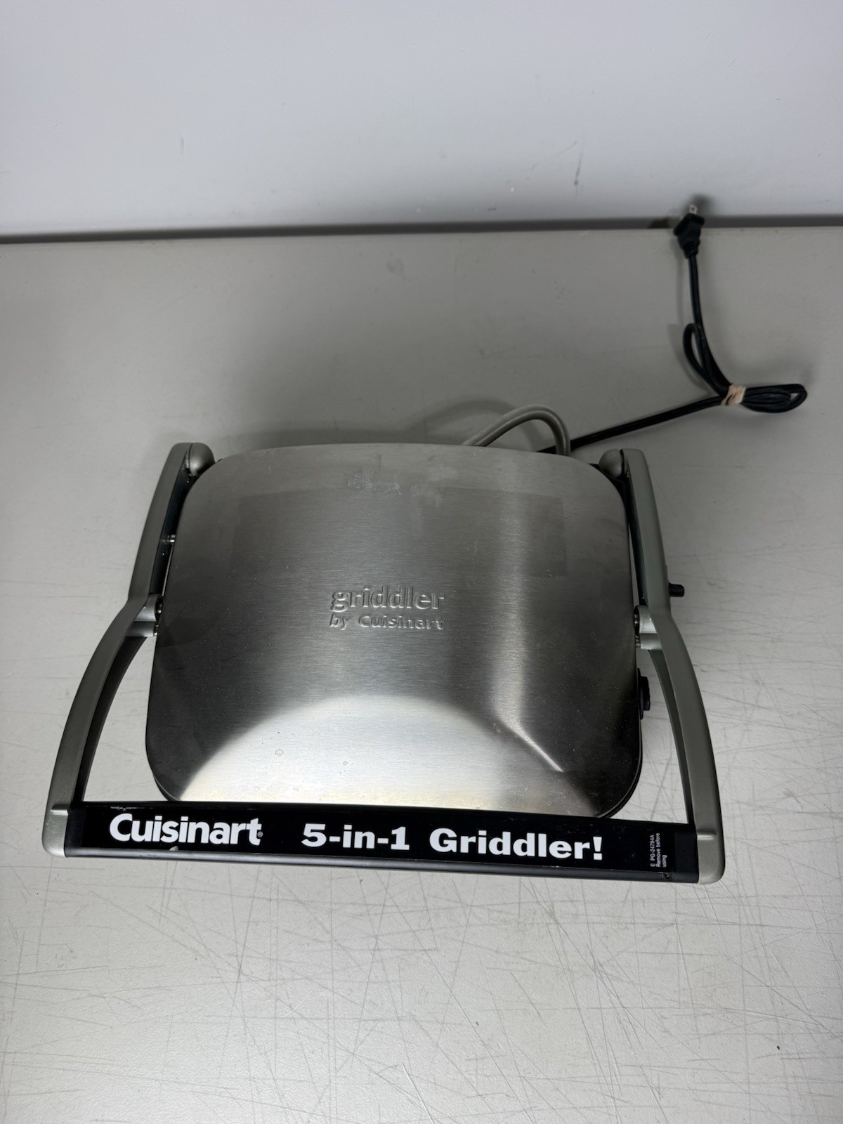 Cuisinart Griddler 5-in-1 GR-4N – Brushed Stainless Steel, 13.5″ x 11.5″